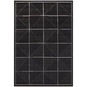 ASIATIC LONDON Alfresco Patio Charcoal Check - koberec ROZMER CM: 120 x 170