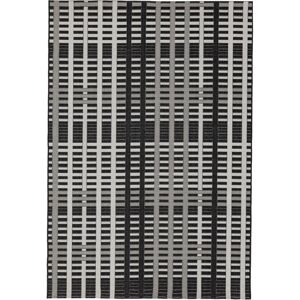 ASIATIC LONDON Alfresco Patio Black Grid - koberec ROZMER CM: 200 x 290