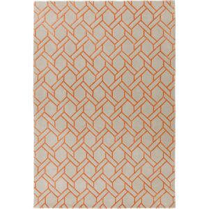 ASIATIC LONDON Nexus Fine Lines Orange - koberec ROZMER CM: 160 x 230
