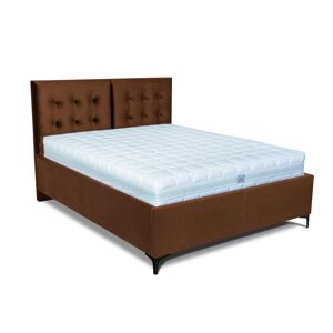MOOD posteľ Riviera s bočným výklopom 2213/čierna PLOCHA SPANIA: 200 x 200 cm