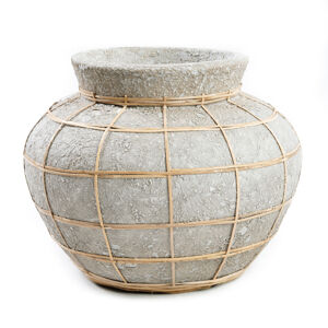 BAZAR BIZAR The Belly Vase - Concrete Natural - S váza