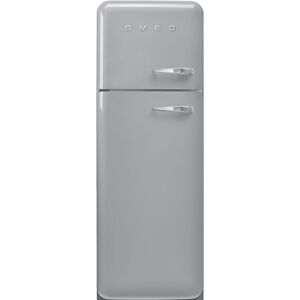 SMEG 50's Retro Style FAB30 kombinovaná chladnička s mrazákom hore strieborná + 5 ročná záruka zdarma