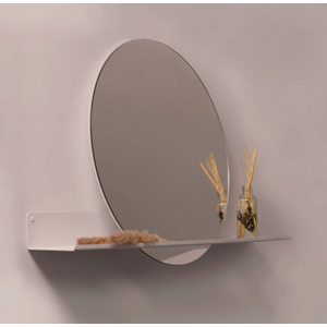 FINK London zrkadlo - M (polica 60 cm / zrkadlo 37 cm) FARBA: biela