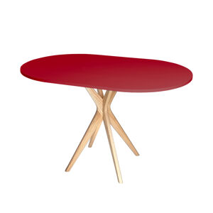 RAGABA Jubi Oval jedálenský stôl FARBA: červená