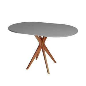 RAGABA Jubi Oval Oak jedálenský stôl FARBA: tmavošedá