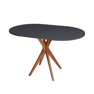 RAGABA Jubi Oval Oak jedálenský stôl FARBA: grafitová