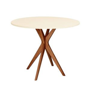 RAGABA Jubi Round Oak jedálenský stôl FARBA: kriedová biela
