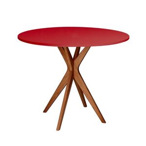 RAGABA Jubi Round Oak jedálenský stôl FARBA: červená