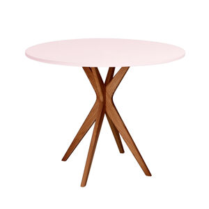 RAGABA Jubi Round Oak jedálenský stôl FARBA: ružová