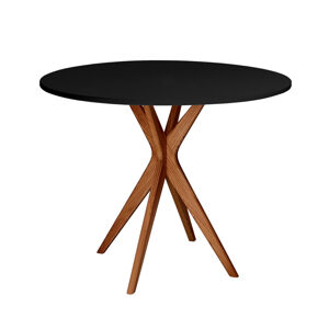 RAGABA Jubi Round Oak jedálenský stôl FARBA: matná čierna