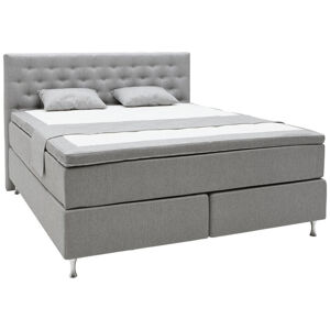 Elegando POSTEĽ BOXSPRING, 180/200 cm, textil, sivá