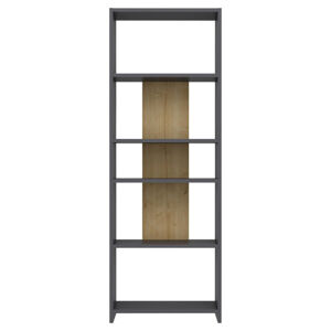 Livetastic REGÁL, antracitová, 130/137/25 cm