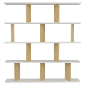 Livetastic REGÁL, biela, 130/137/25 cm
